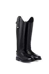 Horze Kinder Reitstiefel Portland aus Leder mit Kristallen Schwarz Größe 38 – Bild 1 von 5