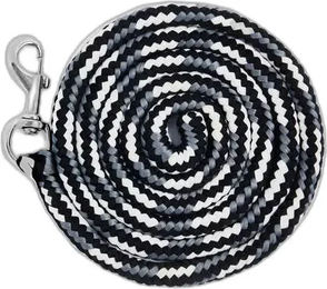 Horze Longe mit Karabinerhaken aus Polyester für Pferde in Schwarz oder Bunt – Bild 1 von 1