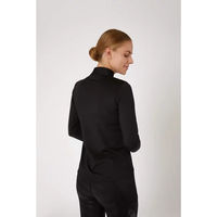 Produktbild von Horze Luminox Reit-Poloshirt für Damen langärmelig Schwarz Größe 42