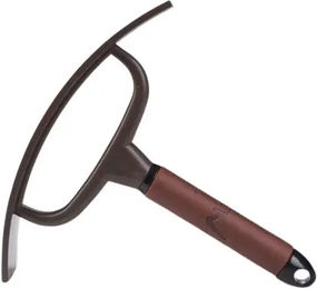 Produktbild von Horze Maddox Hitzemesser für Pferde mit Ledergriff in Braun