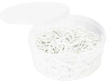 Produktbild von Horze Mähnengummi Braiding Weiß 500 Stück