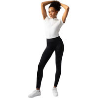 Produktbild von Horze Maia Reitleggings Damen mit Full Grip und Handytasche Schwarz Größe 32