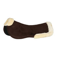 Produktbild von Horze Memory Foam Pad mit Kunstfell für Warmblut in Braun