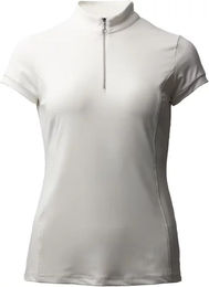 Produktbild von Horze Mina Damen Reitshirt mit Reißverschluss Weiß