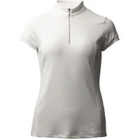 Produktbild von Horze Mina Damen Reitshirt mit Reißverschluss Weiß Größe 38