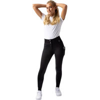 Produktbild von Horze Mira Reithose Damen mit Vollbesatz und Handytasche Schwarz Größe 38