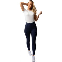 Produktbild von Horze Mira Reitleggings Damen mit Vollbesatz Blau Größe 42