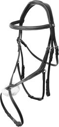 Produktbild von Horze Monterrey Pferdegebiss aus Leder in Schwarz für Warmblut