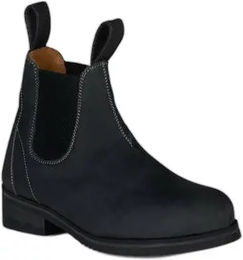 Horze Morella Kinder Reitstiefel aus Leder Schwarz Größe 32 wasserabweisend – Bild 1 von 5
