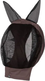 Horze Mountain Essence Stretch Fliegenmaske für Pferde mit Ohren- und Augenschutz in Schwarz oder Braun – Bild 1 von 2