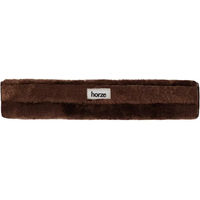 Produktbild von Horze Narvik Zügelschutz aus Kunstfell für Pferde Braun 30cm