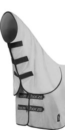 Produktbild von Horze Outdoor UV-Schutzdecke mit abnehmbarem Halsteil aus Neopren in Grau 145 cm