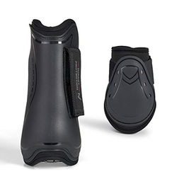 Horze Pferde Armour Airflow Gamaschen- und Streichkappen-Set 4-teilig Schwarz Größe F – Bild 1 von 8