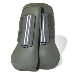 Horze Pferde Gamaschen Adepto Neopren 2er Set Grün Pony – Bild 1 von 8