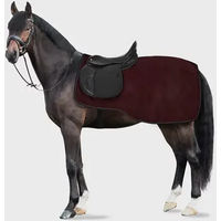 Produktbild von Horze Polar Nierendecke für Pferde aus Fleece in Bordeaux Rot 155 cm