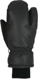 Produktbild von Horze Reflektierende 3-Finger-Fäustlinge Winterhandschuhe Unisex Schwarz aus Polyester