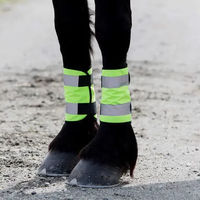 Produktbild von Horze Reflektierende Beinbänder für Pferde mit Klettverschluss Neon Gelb 2 Stück