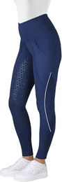 Produktbild von Horze Reitleggings Adria Damen Full Grip Blau Größe 42 mit Silikon