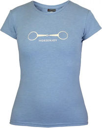 Produktbild von Horze Reitshirt Horsenjoy Bit Unisex Blau Größe S
