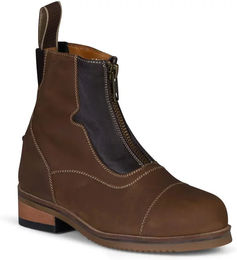 Produktbild von Horze Reitstiefel Jodhpur Seville für Kinder aus Leder Braun Größe 32 mit Reißverschluss vorne