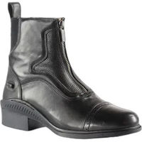 Produktbild von Horze Reitstiefeletten Suffolk aus Leder mit Reißverschluss vorne Schwarz Größe 42
