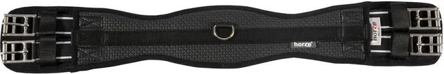 Horze Sattelgurt aus Edelstahl in Schwarz 45 cm – Bild 1 von 1