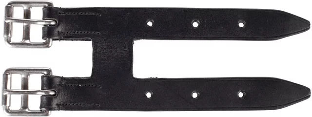 Horze Sattelgurtverlängerung aus Leder in Schwarz – Bild 1 von 2
