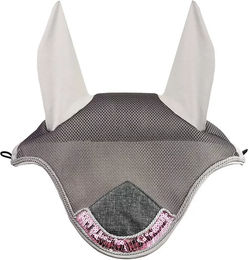 Horze Shine Fliegenhaube für Vollblut Pferde in Grau – Bild 1 von 1