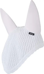 Produktbild von Horze Silent Fliegenhaube für Pferde aus Polyester in Weiß Größe M
