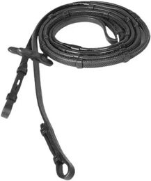 Horze Soft Grip Gummizügel mit Stegen Schwarz Größe M – Bild 1 von 4