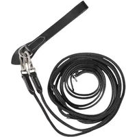 Produktbild von Horze Sparta Deutscher Zügel aus Leder und Nylon für Pferde Schwarz