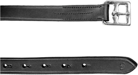 Horze Steigbügelriemen aus Leder Schwarz 145 – Bild 1 von 5