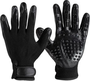 Produktbild von Horze Super Touch Putzhandschuh aus Gummi Schwarz