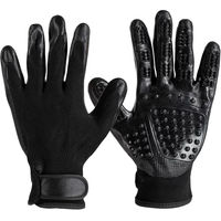 Produktbild von Horze Super Touch Putzhandschuh aus Gummi Schwarz