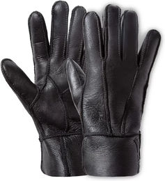 Produktbild von Horze Supreme Reithandschuhe aus Schafsfell Leder Schwarz Unisex