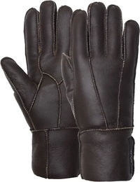 Produktbild von Horze Supreme Reithandschuhe aus Schafsleder Winter Unisex Braun Taille 8
