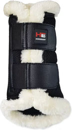 Produktbild von Horze Vorderbeingamaschen Airtec 3D Fur Neopren Schwarz für Ponys