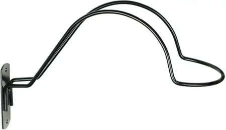 Produktbild von Horze Wandcrochet für Helm aus Metall Schwarz 30 x 12 cm