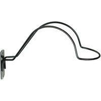 Produktbild von Horze Wandcrochet für Helm aus Metall Schwarz 30 x 12 cm