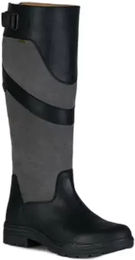 Horze Waterford Wasserdichte Reitstiefel aus Leder für Damen Schwarz Größe 36 – Bild 1 von 2