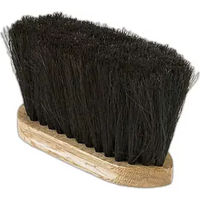 Produktbild von Horze Weiche Pferdebürste aus Holz in Schwarz oder Braun