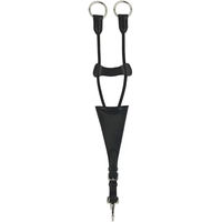 Produktbild von Horze Wimbledon Martingalgabel aus Leder Schwarz für Warmblut