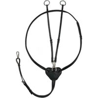 Produktbild von Horze Winchmore Martingal mit Ringen aus Leder in Schwarz