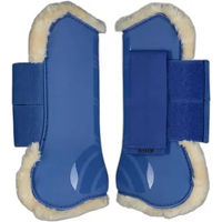 Produktbild von Horze Windsor Gamaschen mit Kunstpelzfutter für Warmblut in Blau