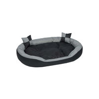 Produktbild von Hossi's Wholesale Hundebett Grau Größe L 110x80x20cm Weiches Hundekissen mit Wendekissen für große Hunde