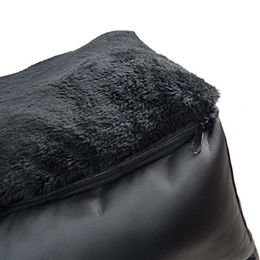 Hossi´s Wholesale Hundesitz aus Kunstleder in Schwarz wasserabweisend mit Sicherheitsgurt für Hund und Katze – Bild 1 von 6