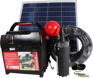 Hotline Wiesenpumpe mit Solarpanel aus Kunststoff in Schwarz – Bild 1 von 1