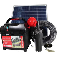 Produktbild von Hotline Wiesenpumpe mit Solarpanel aus Kunststoff in Schwarz
