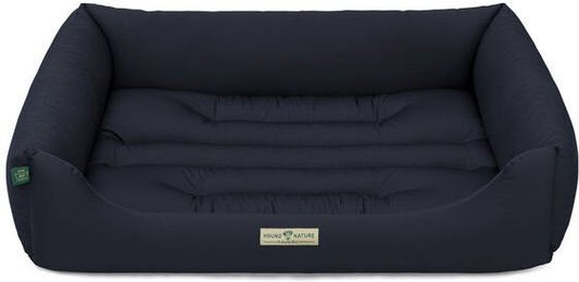 HOUND & NATURE Öko Hundebett BERN aus Baumwolle Blau XL – Bild 1 von 2