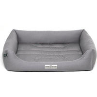 Produktbild von HOUND & NATURE Öko Hundebett BERN aus Baumwolle Grau Größe L